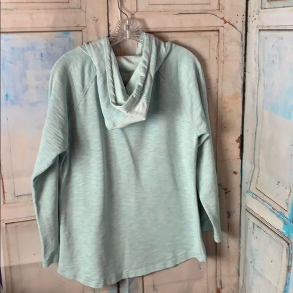 Calvin Klein Womans M Light Weight Hooded Sweatshirt Kangaroo Pocket Green - Picture 5 of 7